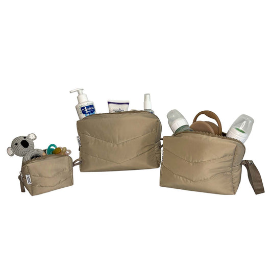 Pack de neceseres Beige