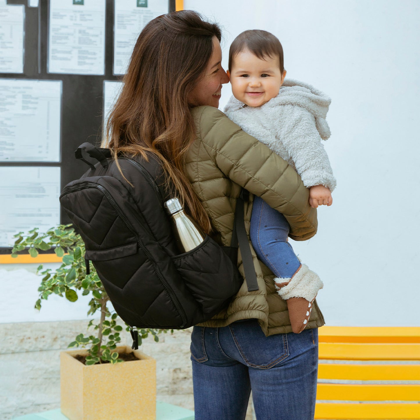 Mochila Pañalera Negro