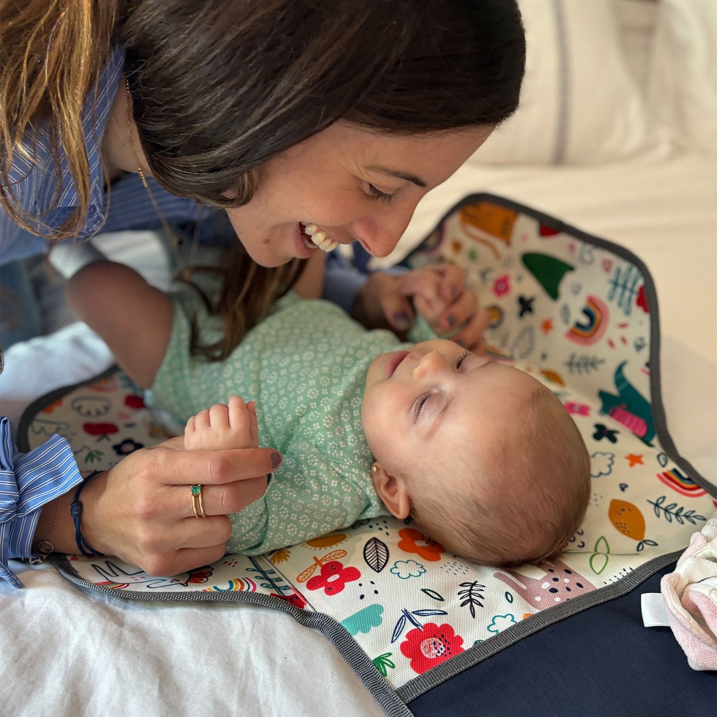 Cambiador portátil Joy jungle exterior Azul marino