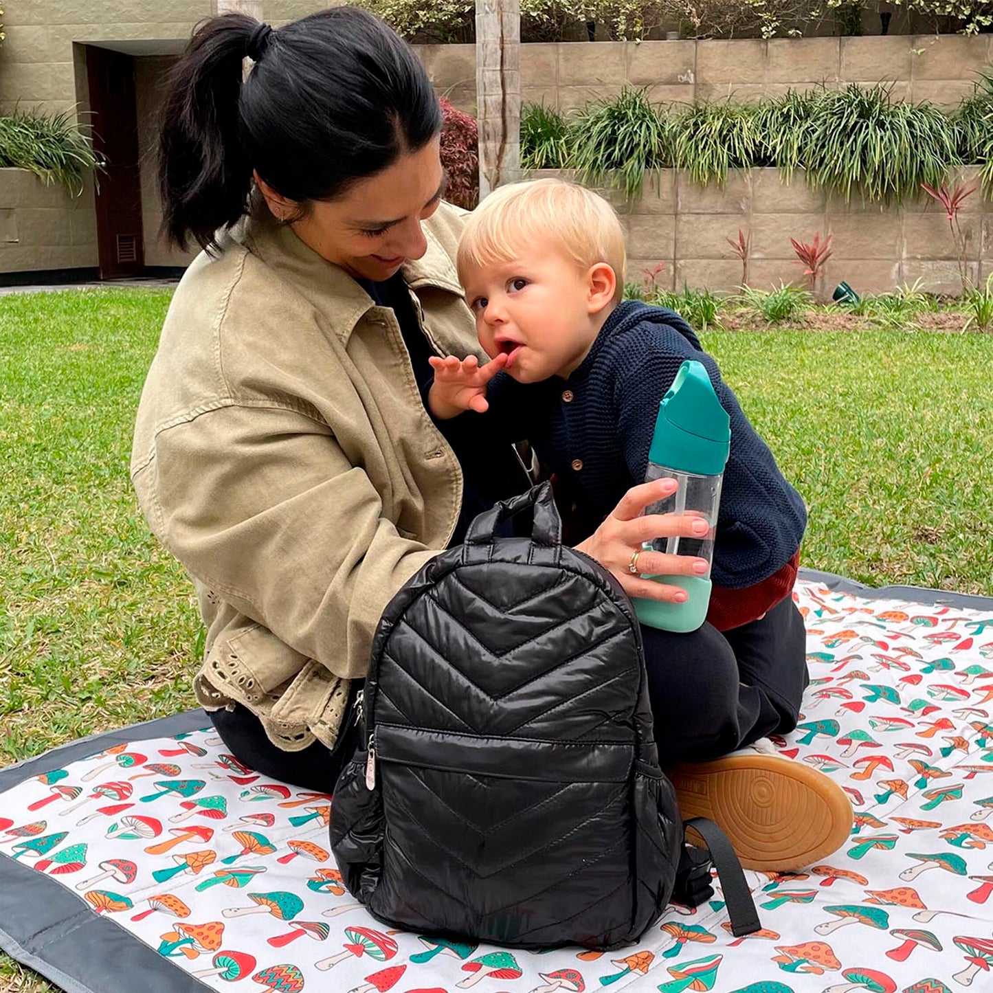 Mini mochila Negro