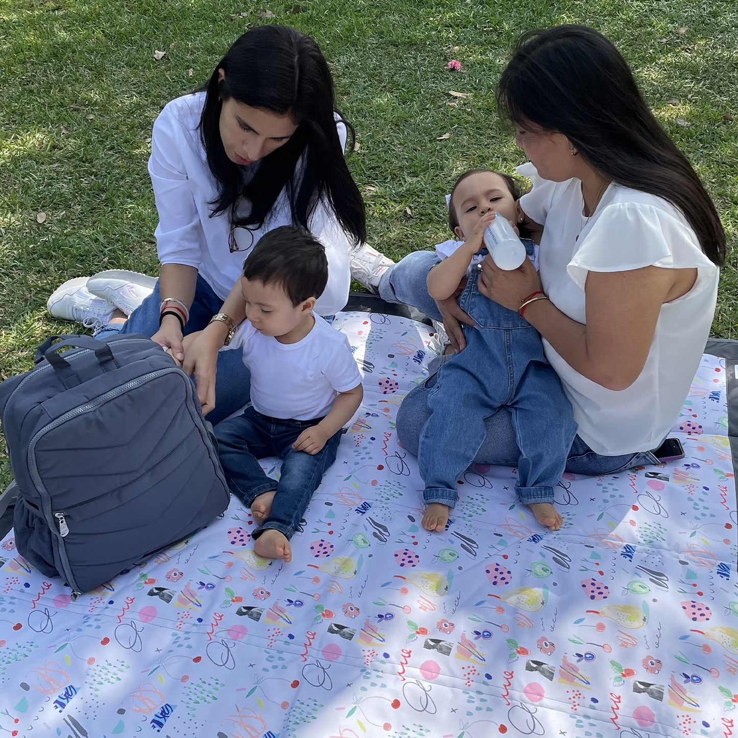 Mochila Pañalera Plomo
