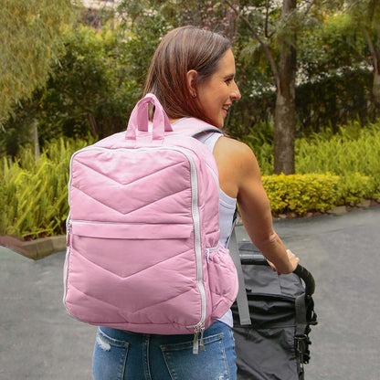 Mochila Pañalera Rosa