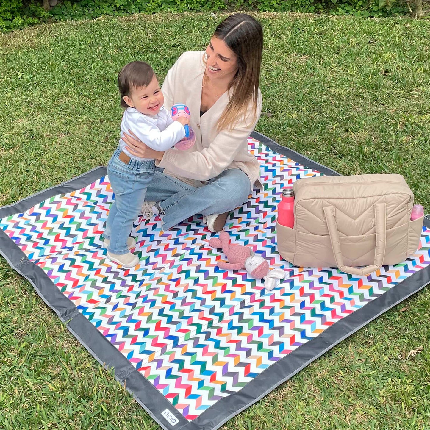 Noia Mat Zigzag exterior Plomo