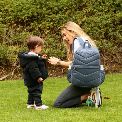 Mochila Pañalera Plomo