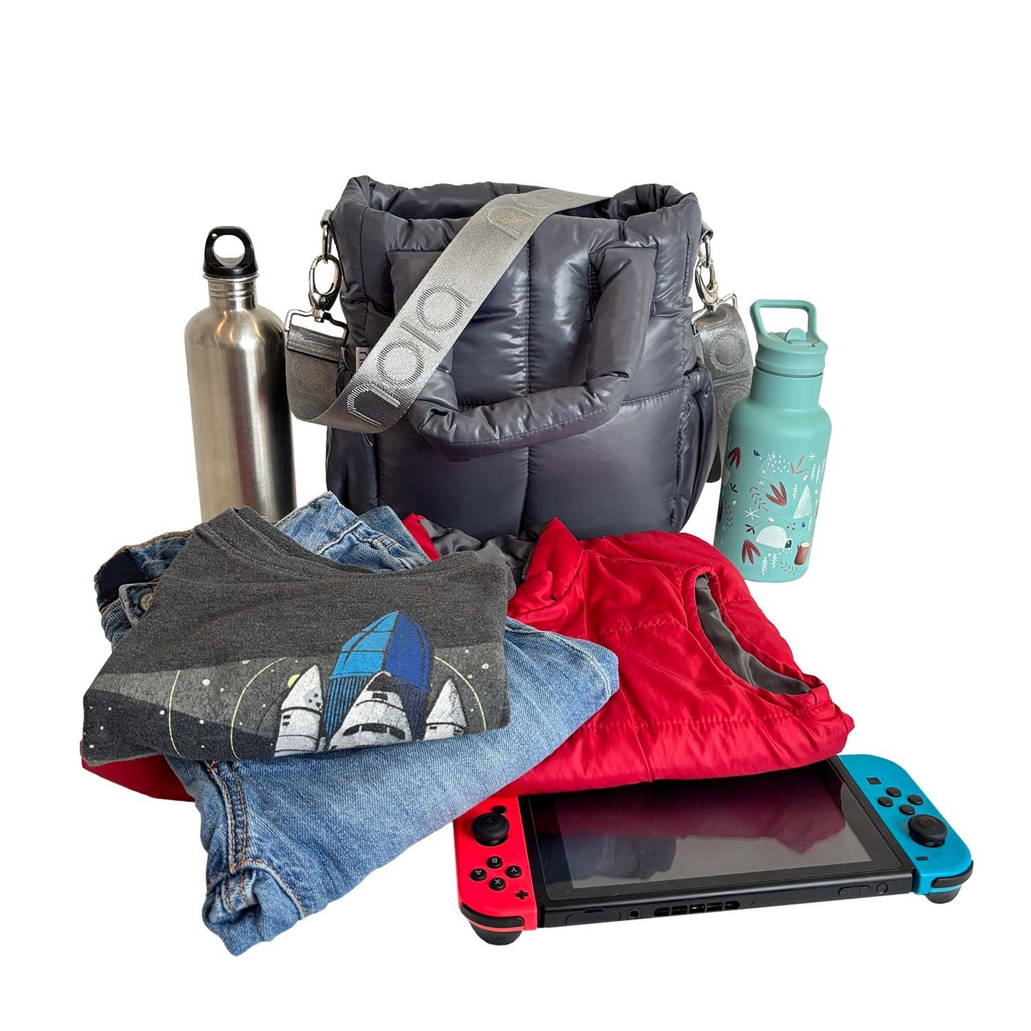 Noia Toddler Bag Plomo